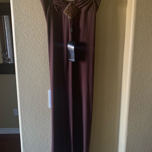 Daisy Fuentes Brown Pantsuit NEW - Picture 2 of 5